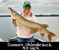 Past Hunter Sonnet Uhlenbrauck landed this 40-inch beauty while guided by Eric Driessen