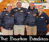 The Bourbon Banditos - Tom Stoddard, Travis Junion, Lauren Downum Greeter Hallie Moline