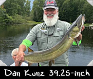 Past Hunter Dan Kunz landed this 39.25-inch beauty guided by Scott Naylor