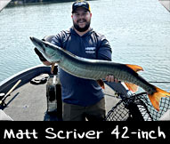 Past Hunter Matt Scriver boated this 42-inch beauty guided by Mike Suick